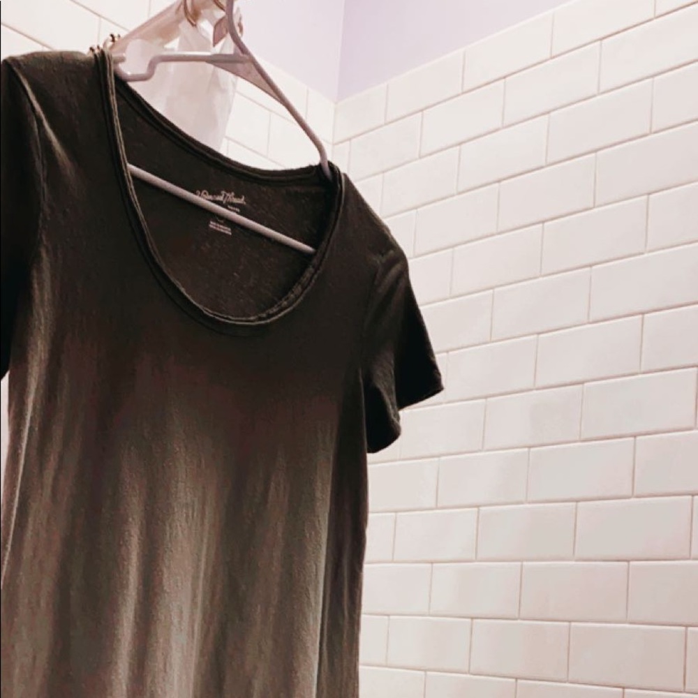 ombré dark green/grey dress